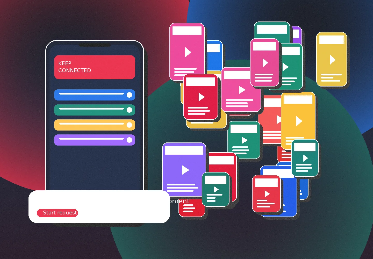 Mobile refill and activation process visual